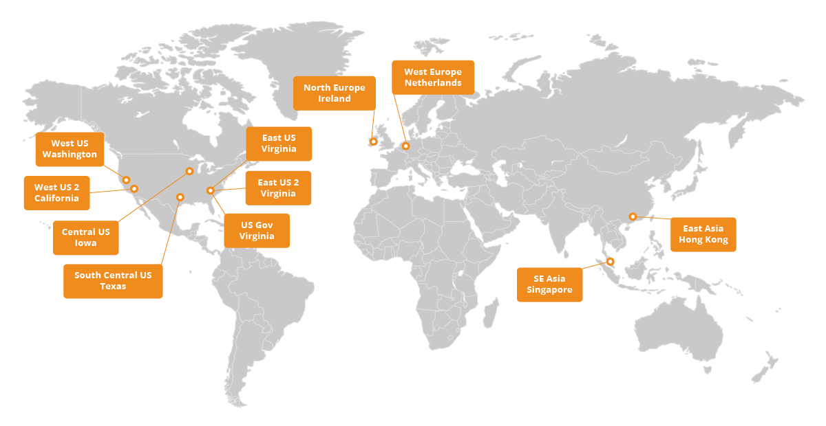 Bizagi cloud availability locations